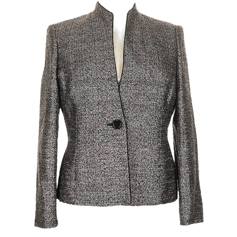 Jones Studio Separates Woven Metallic Blazer Size 8